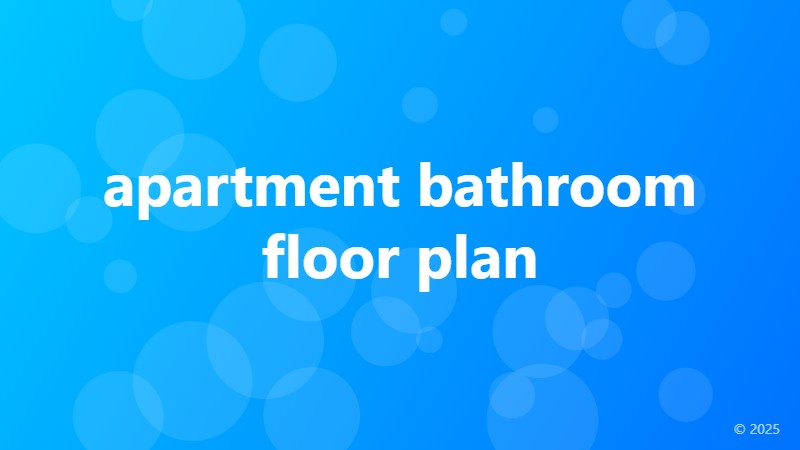 apartment bathroom floor plan