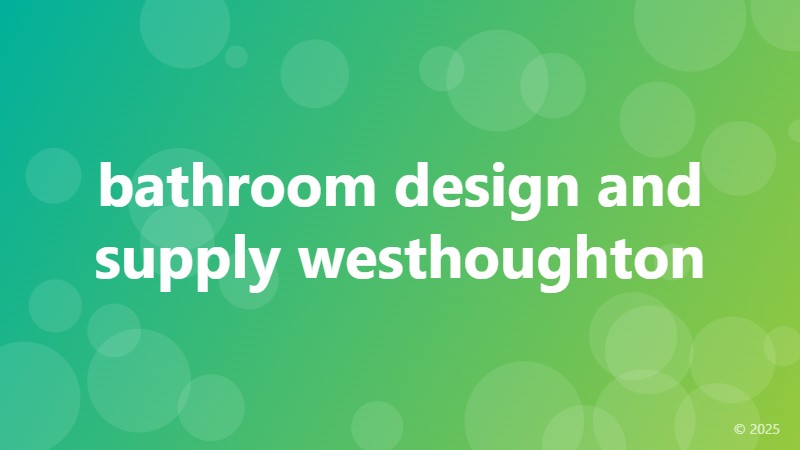 bathroom design and supply westhoughton