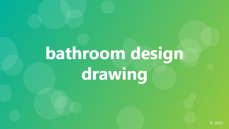 bathroom design drawing