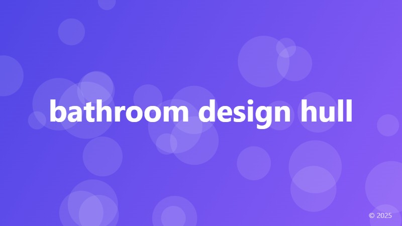 bathroom design hull