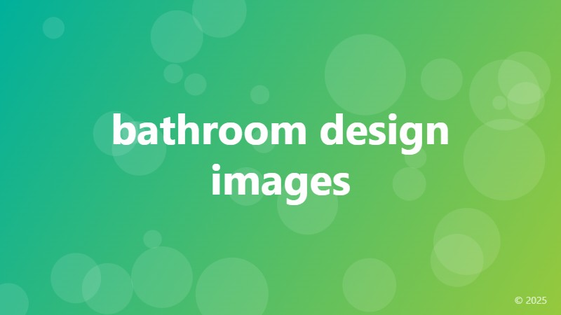 bathroom design images