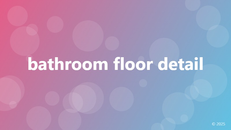 bathroom floor detail