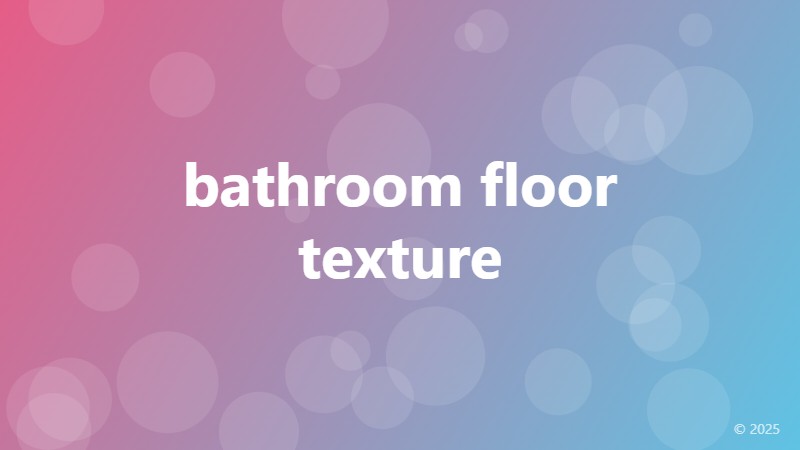 bathroom floor texture