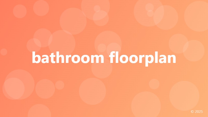 bathroom floorplan