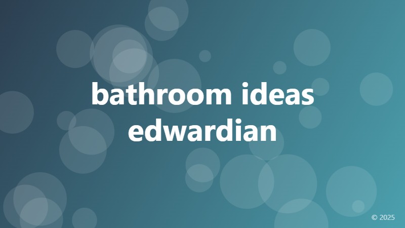 bathroom ideas edwardian