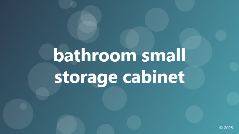 bathroom small storage cabinet